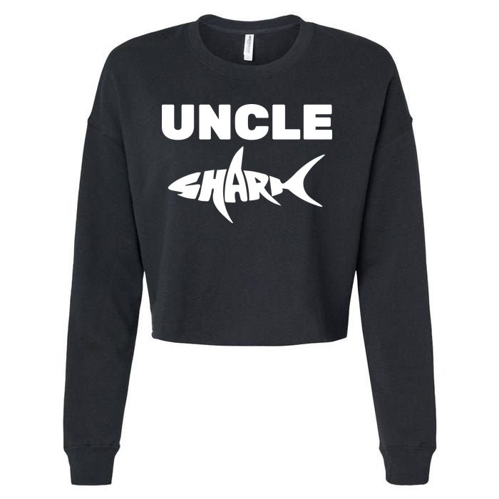Uncle Shark Cropped Pullover Crew