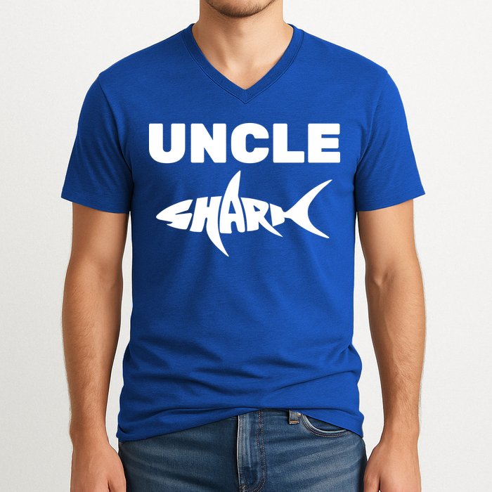 Uncle Shark V-Neck T-Shirt