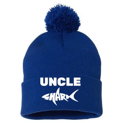 Uncle Shark Pom Pom 12in Knit Beanie