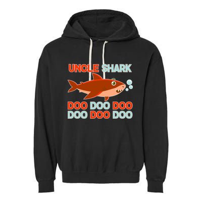 Uncle Shark Doo Doo Doo Garment-Dyed Fleece Hoodie