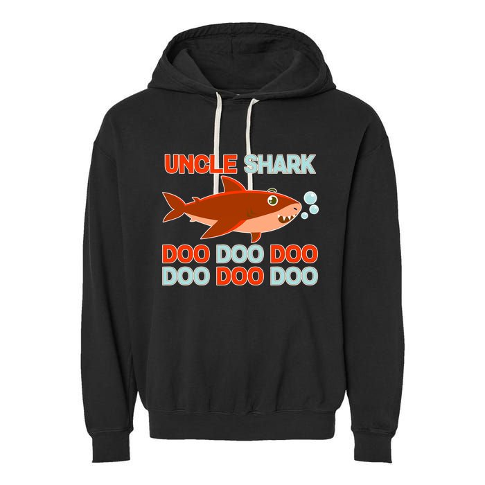 Uncle Shark Doo Doo Doo Garment-Dyed Fleece Hoodie