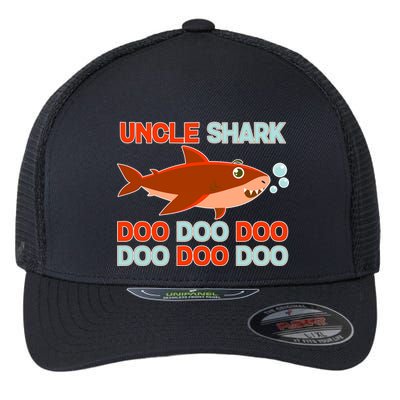 Uncle Shark Doo Doo Doo Flexfit Unipanel Trucker Cap