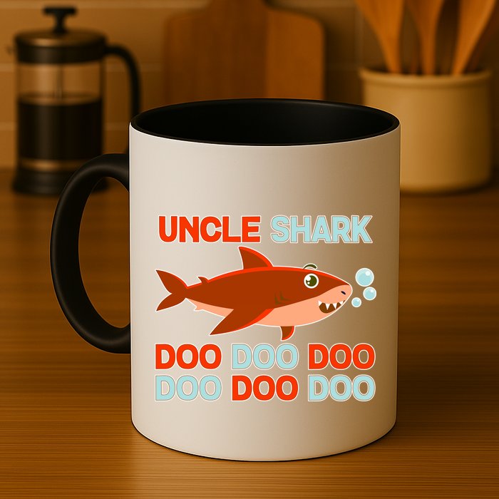 Uncle Shark Doo Doo Doo Mug