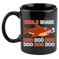 Uncle Shark Doo Doo Doo 11oz C Handle Ceramic Mug