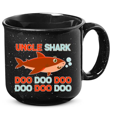 Uncle Shark Doo Doo Doo 15oz Campfire Ceramic Mug