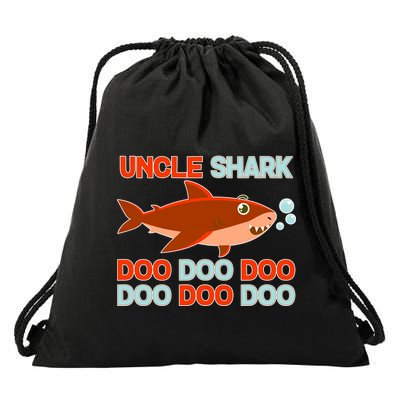 Uncle Shark Doo Doo Doo Drawstring Bag