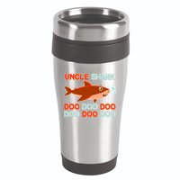 Uncle Shark Doo Doo Doo 16oz Travel Tumbler
