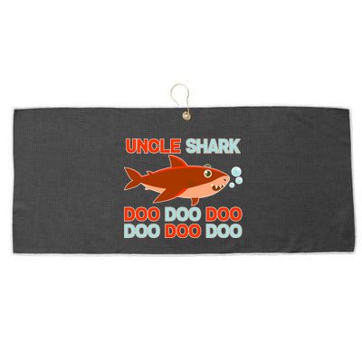 Uncle Shark Doo Doo Doo Large Microfiber Waffle Golf Towel