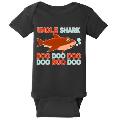 Uncle Shark Doo Doo Doo Baby Bodysuit