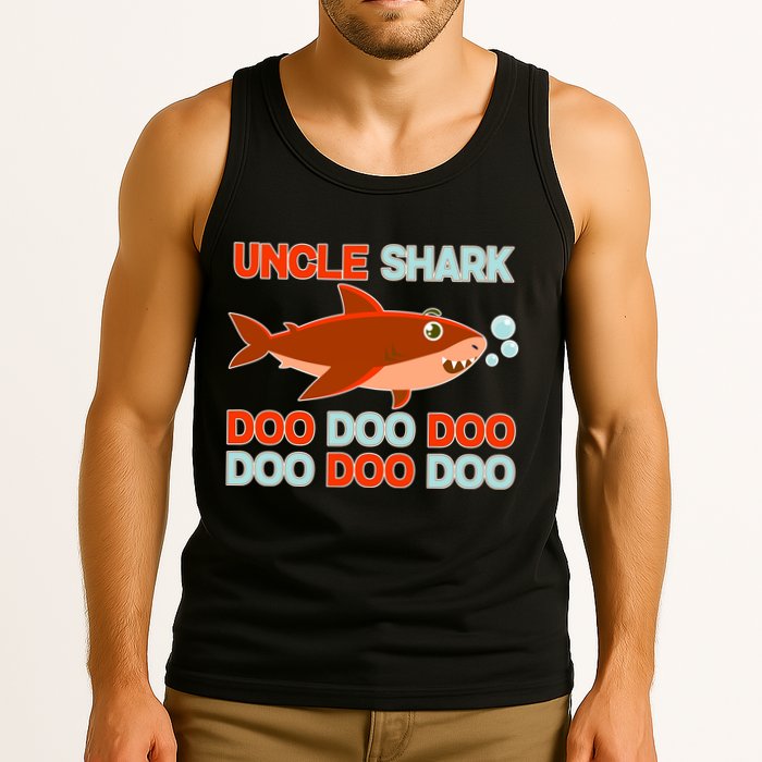 Uncle Shark Doo Doo Doo Tank Top