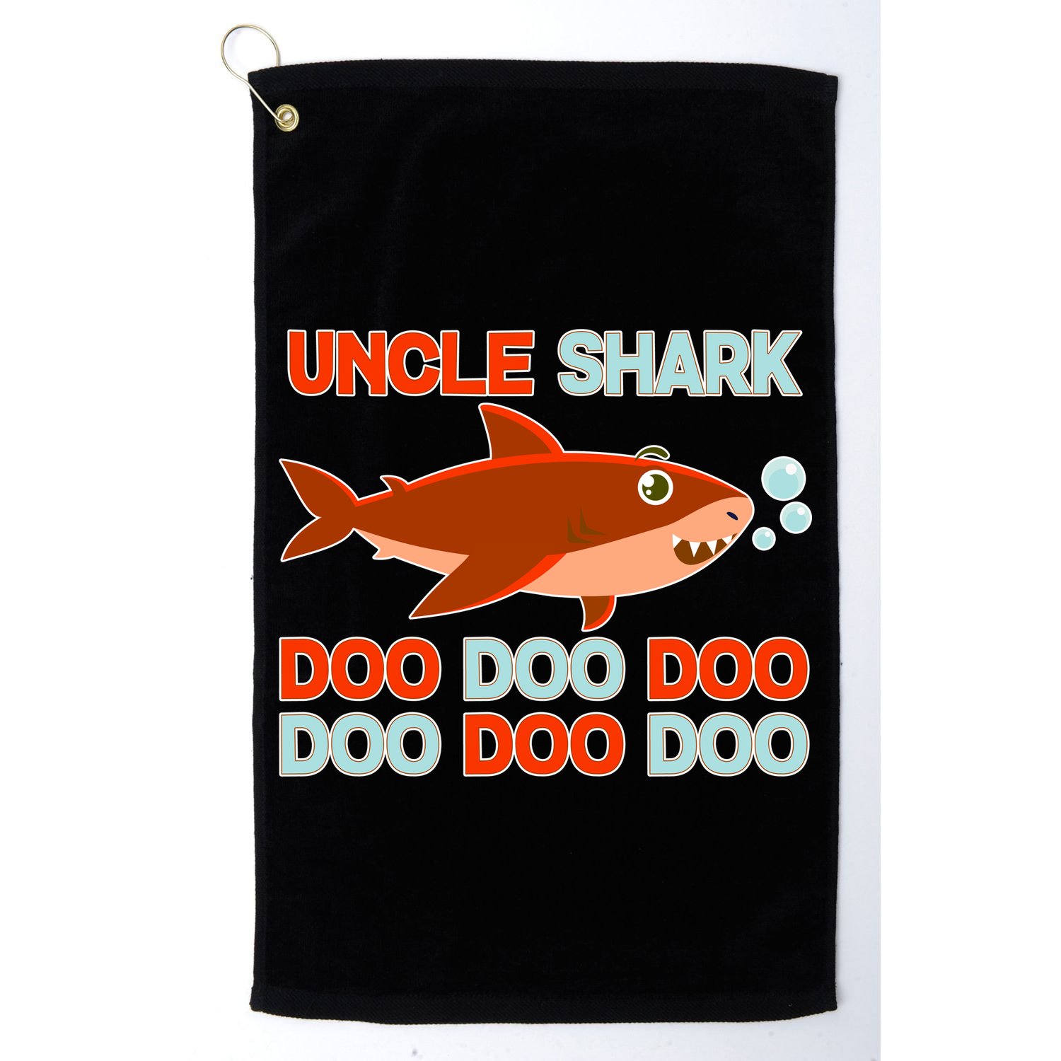 Uncle Shark Doo Doo Doo Golf Towel