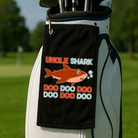 Uncle Shark Doo Doo Doo Golf Towel