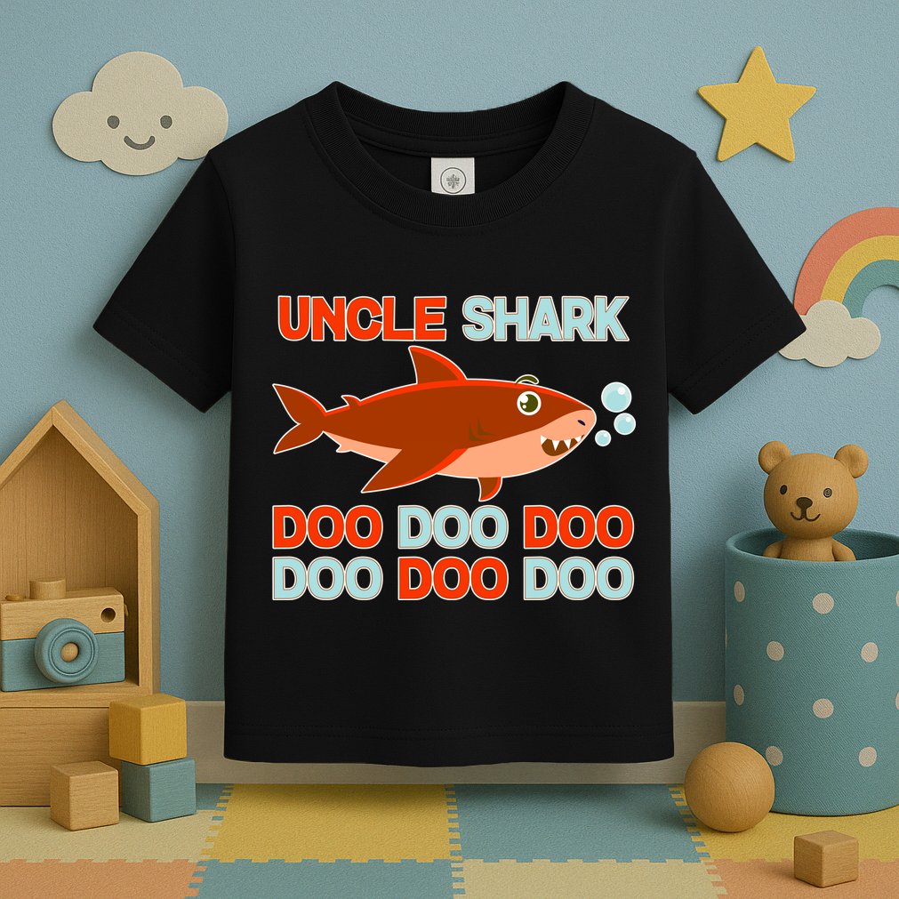 Uncle Shark Doo Doo Doo Toddler T-Shirt