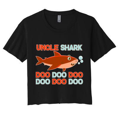 Uncle Shark Doo Doo Doo Crop Top