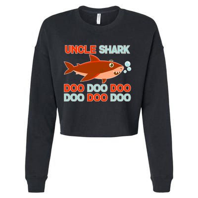 Uncle Shark Doo Doo Doo Cropped Pullover Crew