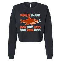 Uncle Shark Doo Doo Doo Cropped Pullover Crew