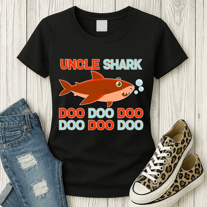 Uncle Shark Doo Doo Doo Womens T-Shirt