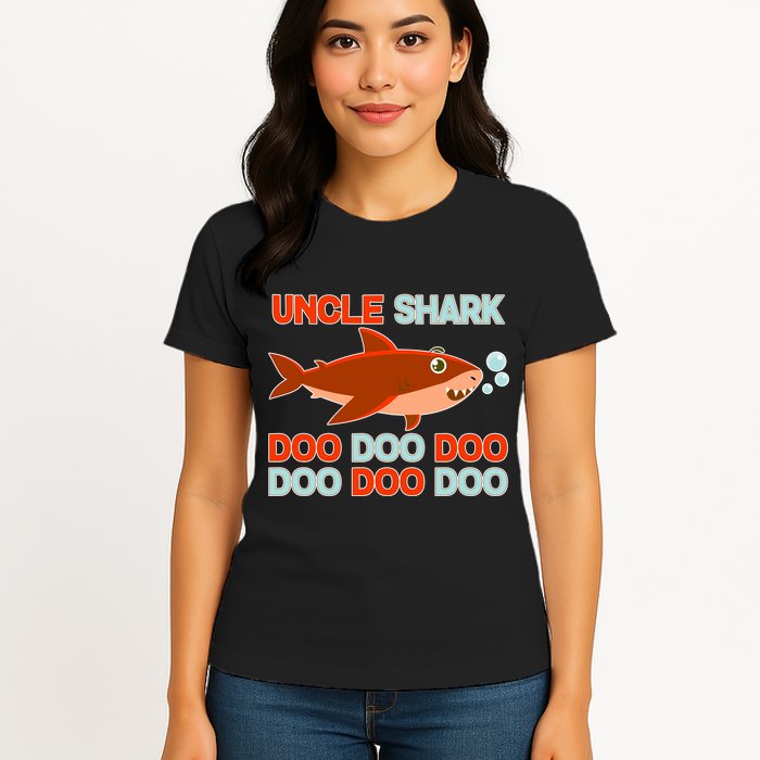 Uncle Shark Doo Doo Doo Womens T-Shirt