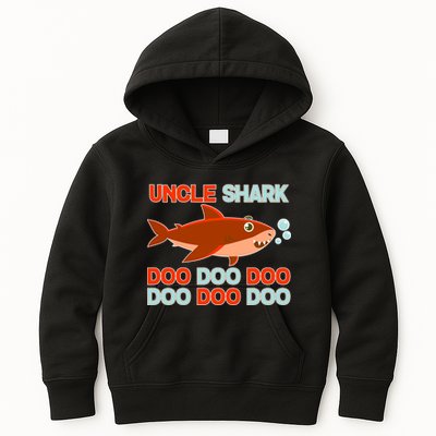 Uncle Shark Doo Doo Doo Kids Hoodie