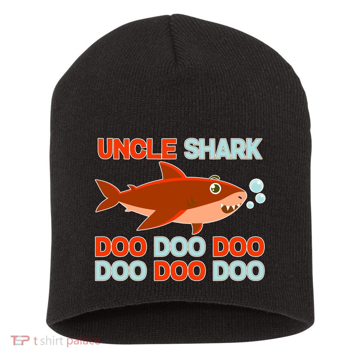 Uncle Shark Doo Doo Doo Short Acrylic Beanie