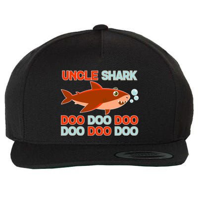 Uncle Shark Doo Doo Doo Wool Snapback Cap