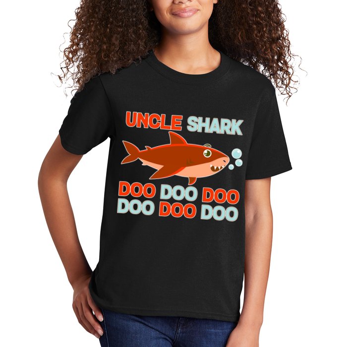 Uncle Shark Doo Doo Doo Kids T-Shirt