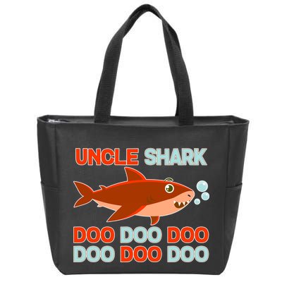 Uncle Shark Doo Doo Doo Zip Tote Bag