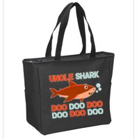 Uncle Shark Doo Doo Doo Zip Tote Bag
