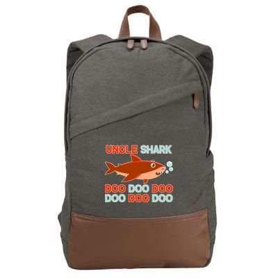 Uncle Shark Doo Doo Doo Cotton Canvas Backpack