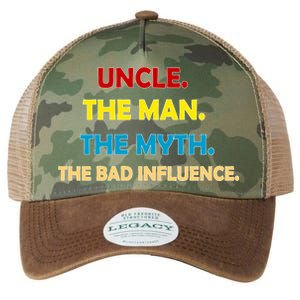 Uncle The Man Myth Legend The Bad Influence Legacy Tie Dye Trucker Hat