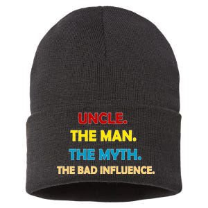 Uncle The Man Myth Legend The Bad Influence Sustainable Knit Beanie