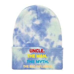 Uncle The Man Myth Legend The Bad Influence Tie Dye 12in Knit Beanie