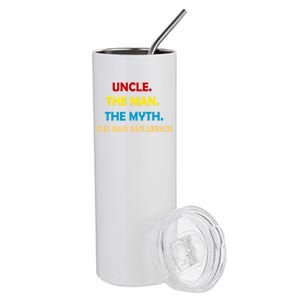 Uncle The Man Myth Legend The Bad Influence Stainless Steel Tumbler