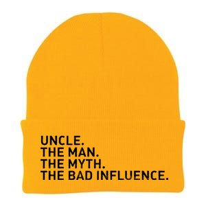 Uncle The Man The Myth The Bad Influence Knit Cap Winter Beanie