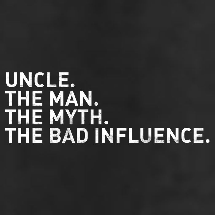 Uncle The Man The Myth The Bad Influence Garment-Dyed Fleece Hoodie