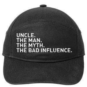 Uncle The Man The Myth The Bad Influence 7-Panel Snapback Hat