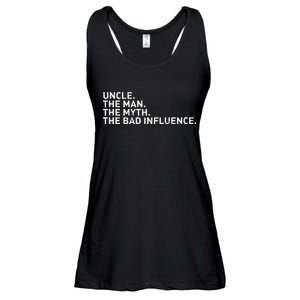 Uncle The Man The Myth The Bad Influence Ladies Essential Flowy Tank