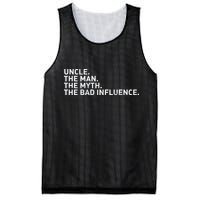 Uncle The Man The Myth The Bad Influence Mesh Reversible Basketball Jersey Tank
