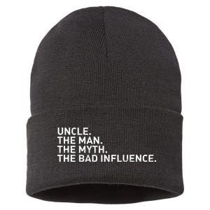 Uncle The Man The Myth The Bad Influence Sustainable Knit Beanie