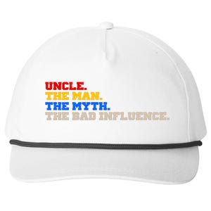 Uncle The Man The Myth The Bad Influence1 Snapback Five-Panel Rope Hat