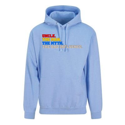 Uncle The Man The Myth The Bad Influence1 Unisex Surf Hoodie