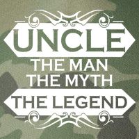 Uncle The Man The Myth The Legend Legacy Tie Dye Trucker Hat