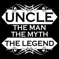 Uncle The Man The Myth The Legend 7-Panel Snapback Hat