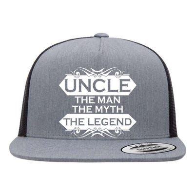 Uncle The Man The Myth The Legend Flat Bill Trucker Hat