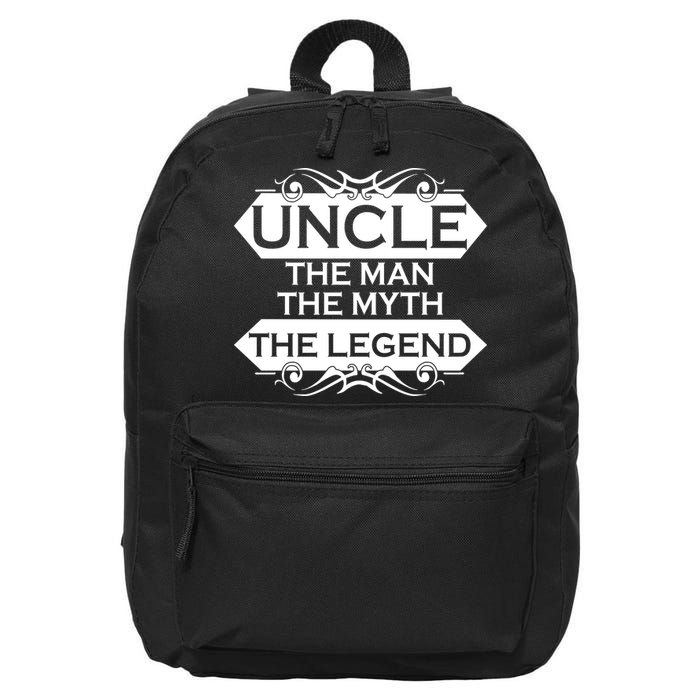 Uncle The Man The Myth The Legend 16 in Basic Backpack