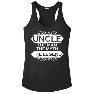 Uncle The Man The Myth The Legend Ladies PosiCharge Competitor Racerback Tank