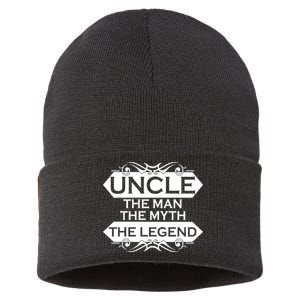 Uncle The Man The Myth The Legend Sustainable Knit Beanie