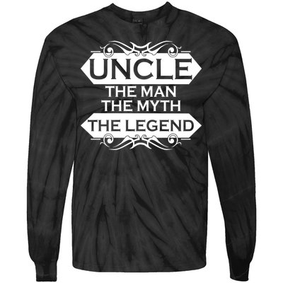 Uncle The Man The Myth The Legend Tie-Dye Long Sleeve Shirt