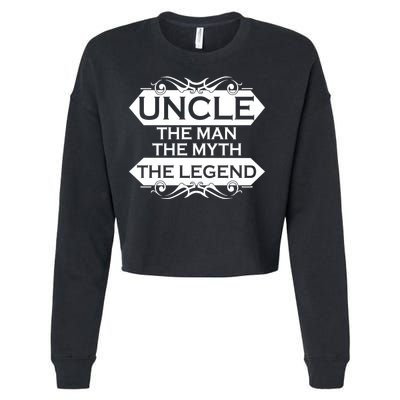 Uncle The Man The Myth The Legend Cropped Pullover Crew