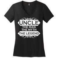 Uncle The Man The Myth The Legend Women's V-Neck T-Shirt